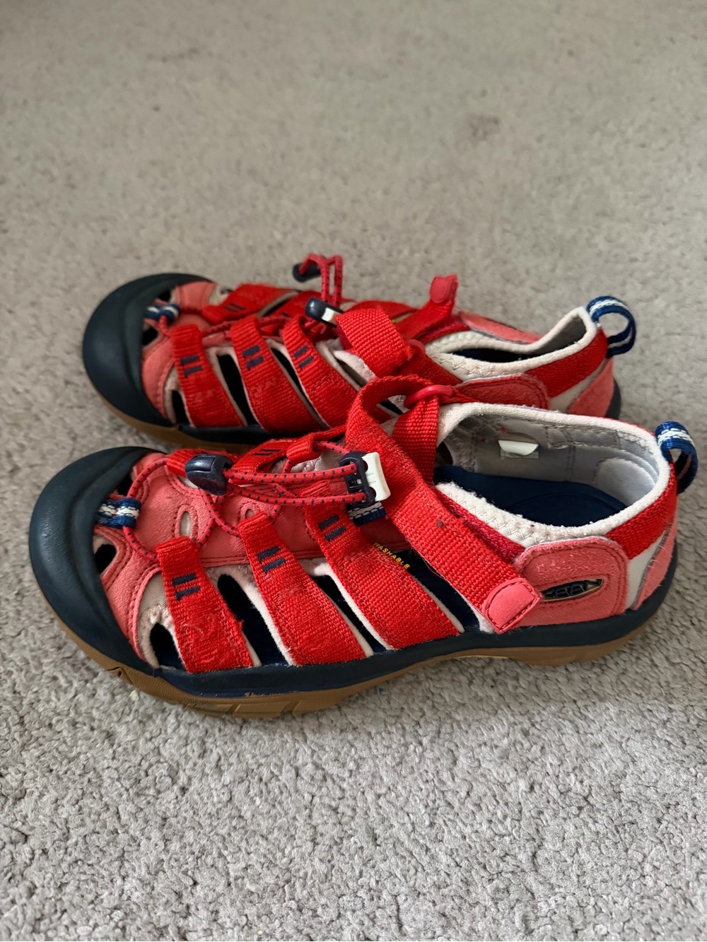 KEEN Kids Newport-Style Sandals – Red/Navy – Size 4 US
